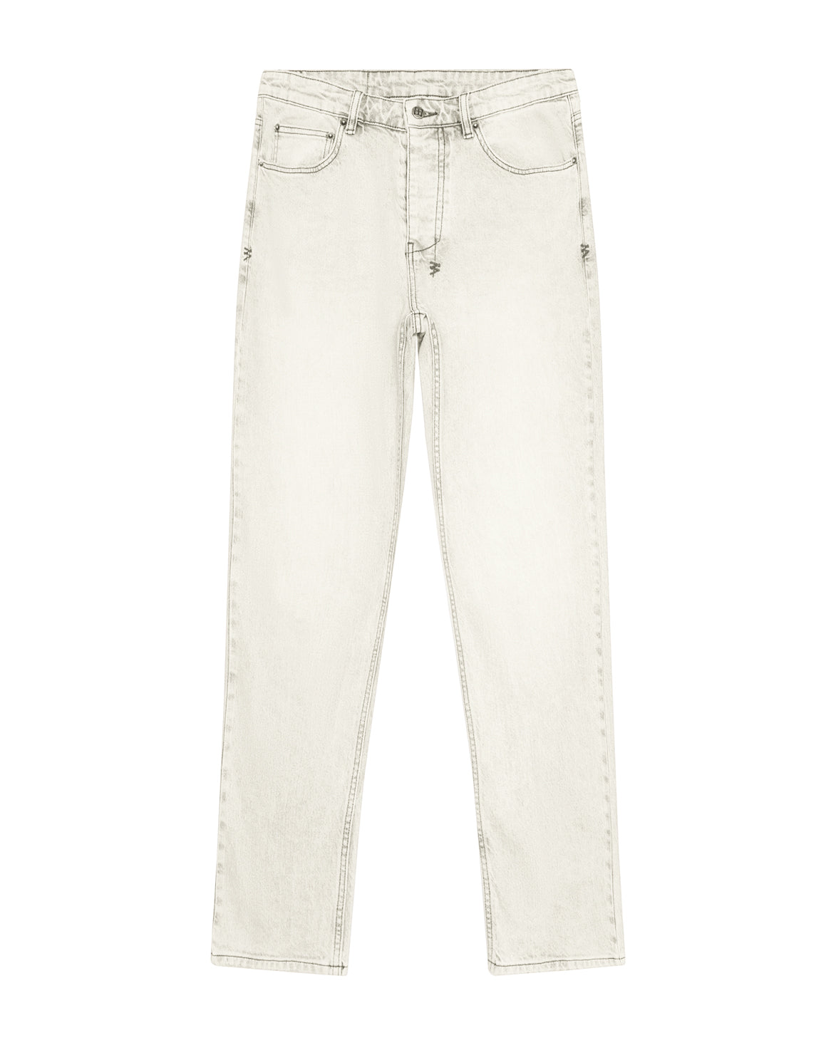 Hazlow Pluto Relaxed Straight Leg Fit Jean - Stone Grey