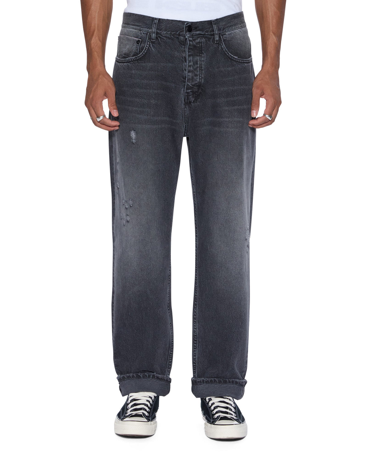 Anti K Selvedge Chicago Black Straight Leg Jeans