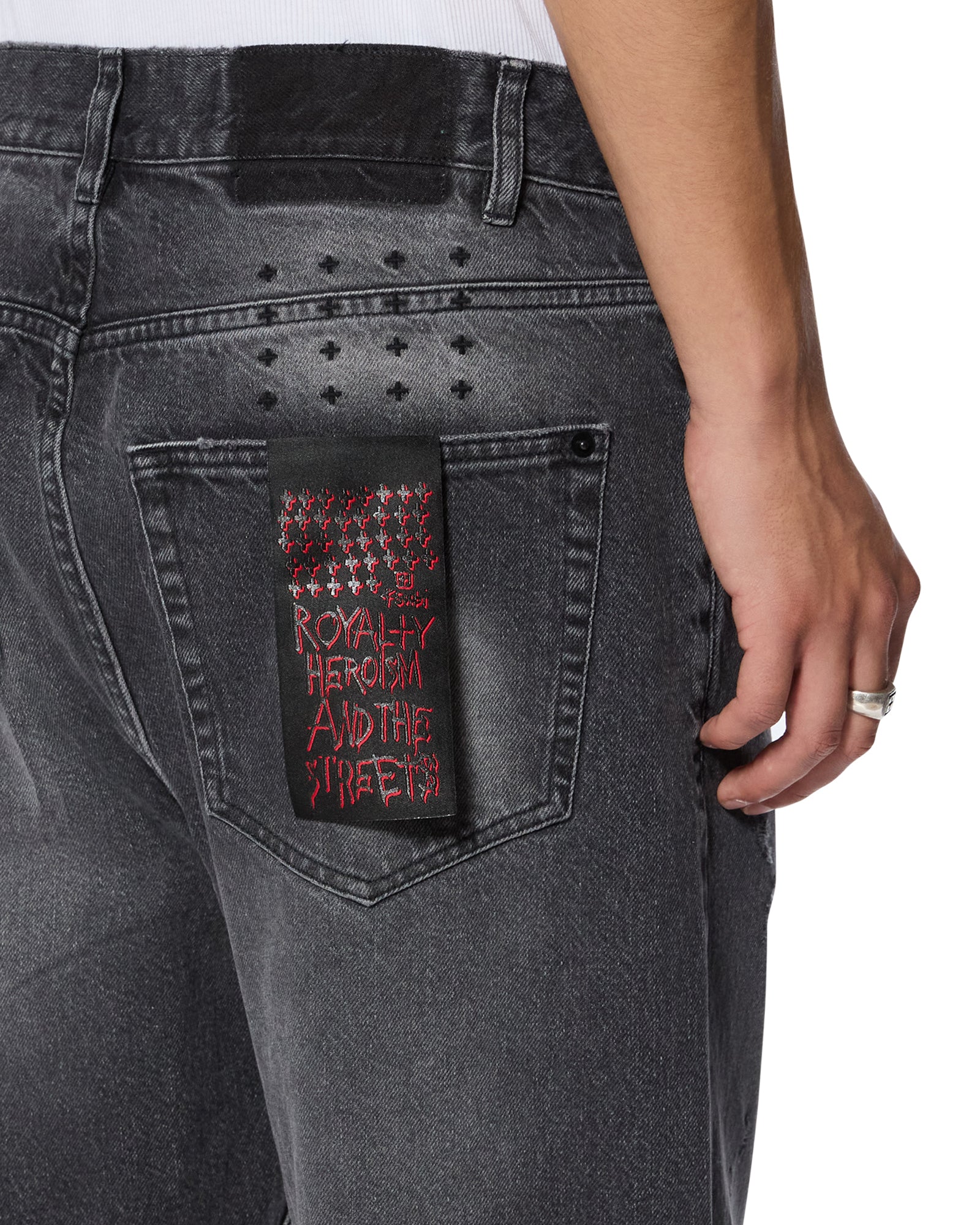 Anti K Selvedge Chicago Black Straight Leg Jeans