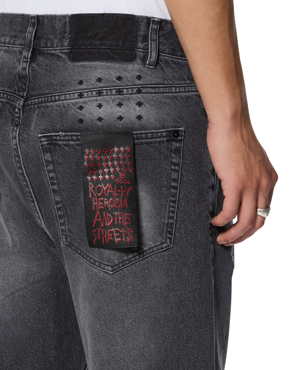 Anti K Selvedge Chicago Black Straight Leg Jeans