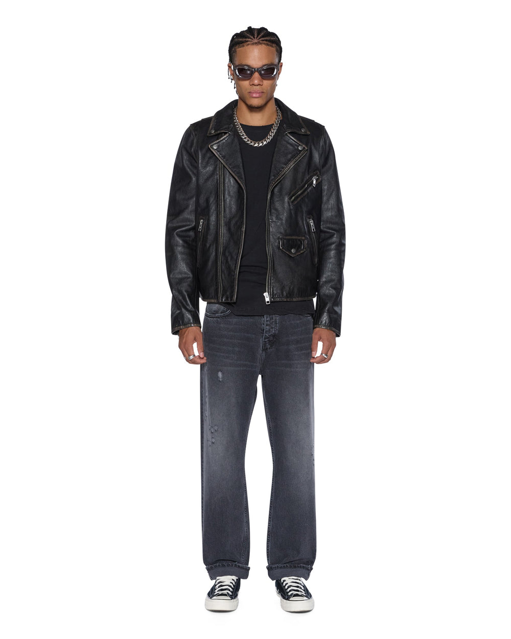 Anti K Selvedge Chicago Black Straight Leg Jeans