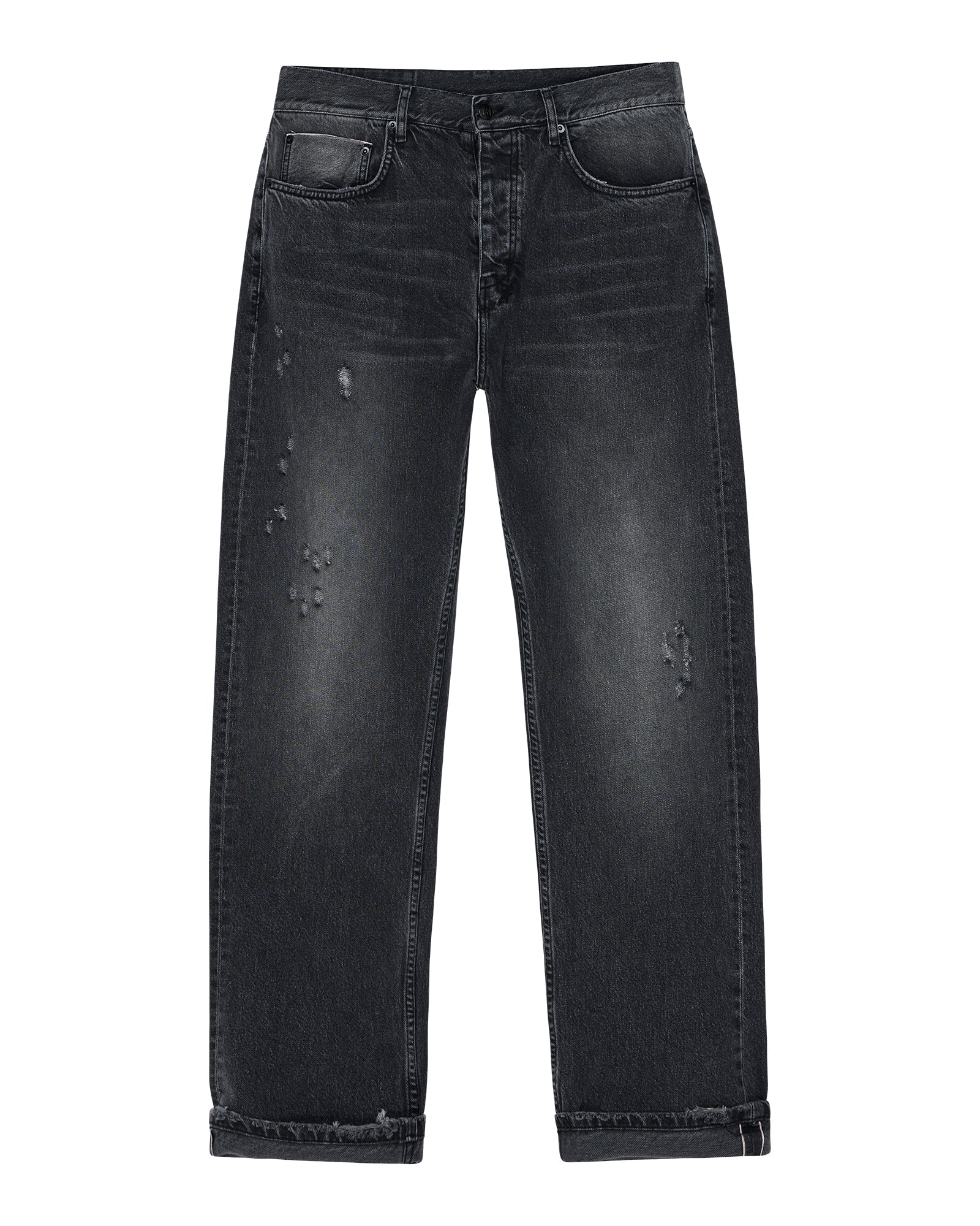 Anti K Selvedge Chicago Black Straight Leg Jeans