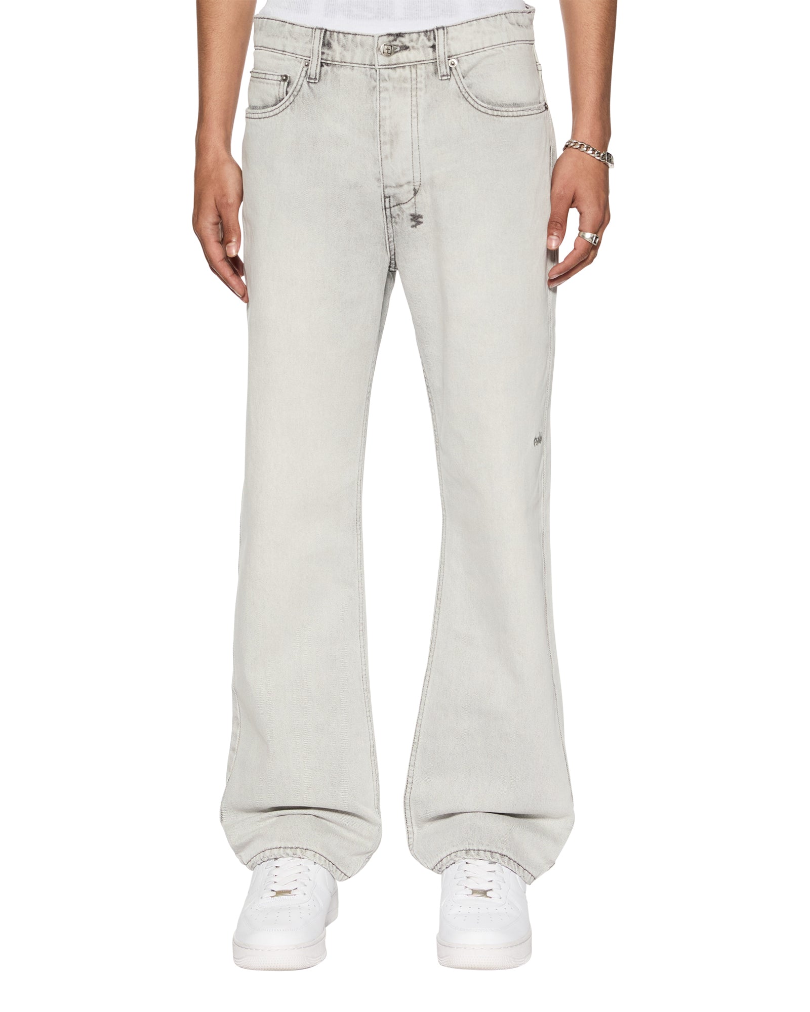 Bronko White Snow Bootcut Jeans