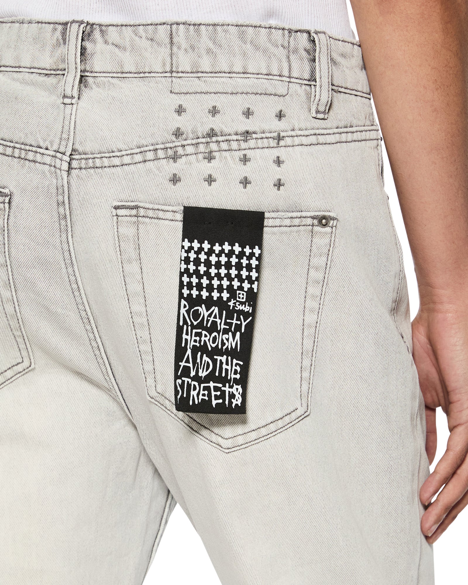 Bronko White Snow Bootcut Jeans