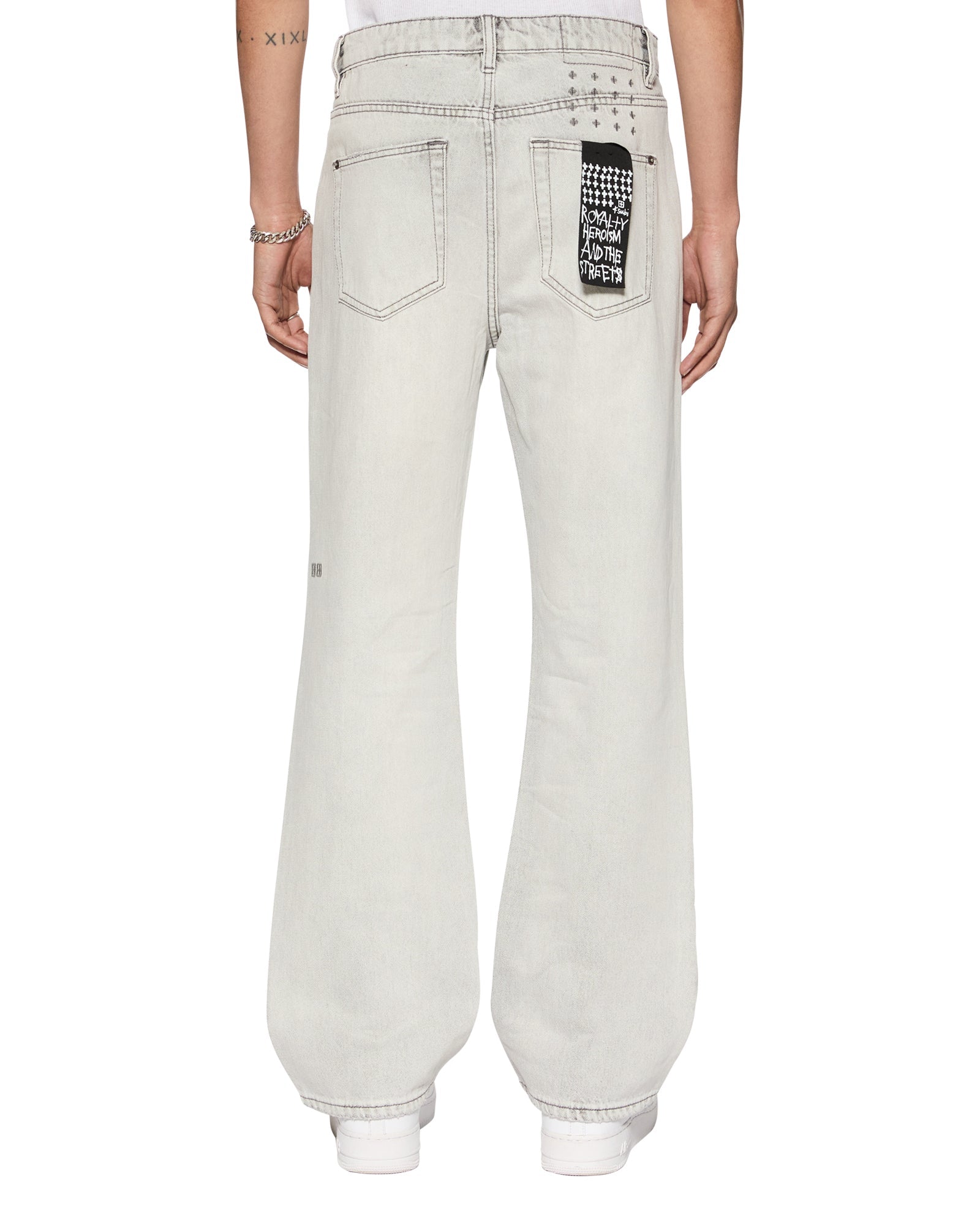 Bronko White Snow Bootcut Jeans