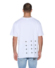 Mens Plated Biggie Ss Tee Tru White Tees