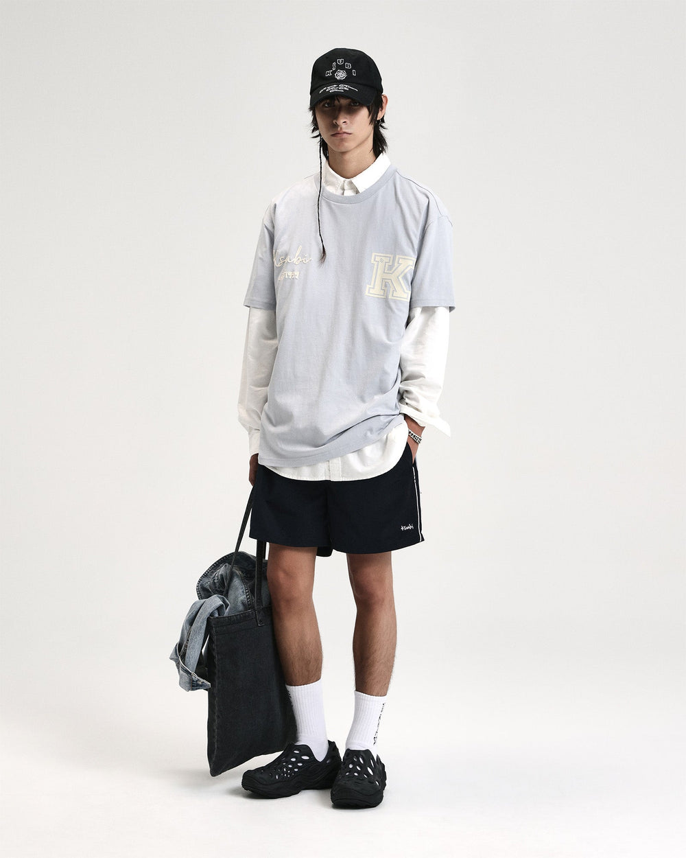 Mens Salud Biggie Ss Tee Blue Mist Tees