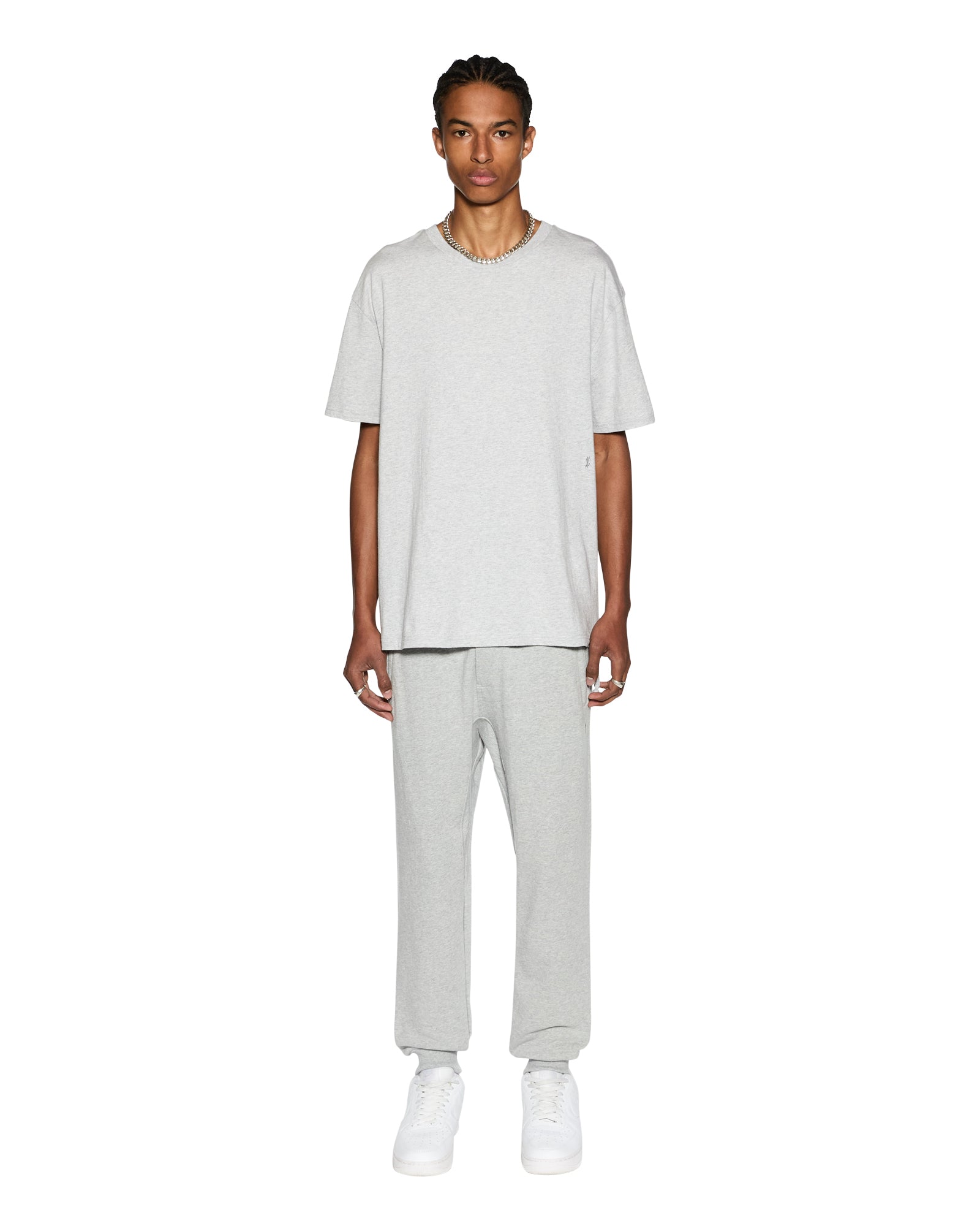 Buy 4 x 4 Biggie Ss Tee Grey Marle Ksubi