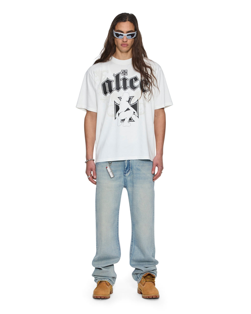 Mens Ksubi X Alice Hollywood Graphic Tee White Tees
