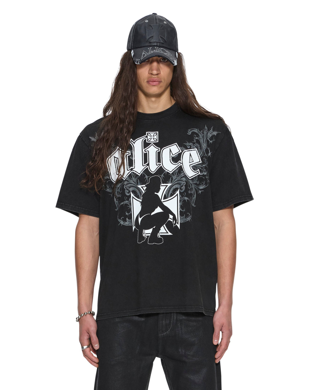 Mens Ksubi X Alice Hollywood Graphic Tee Black Tees