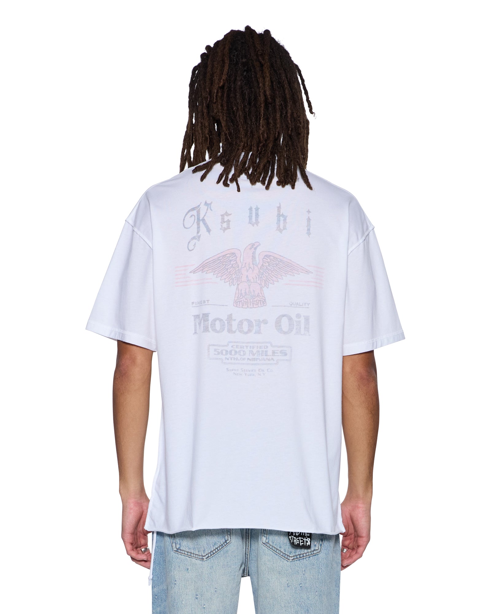 Mens Truckstop Ekcess Ss Tee Slub White Tees