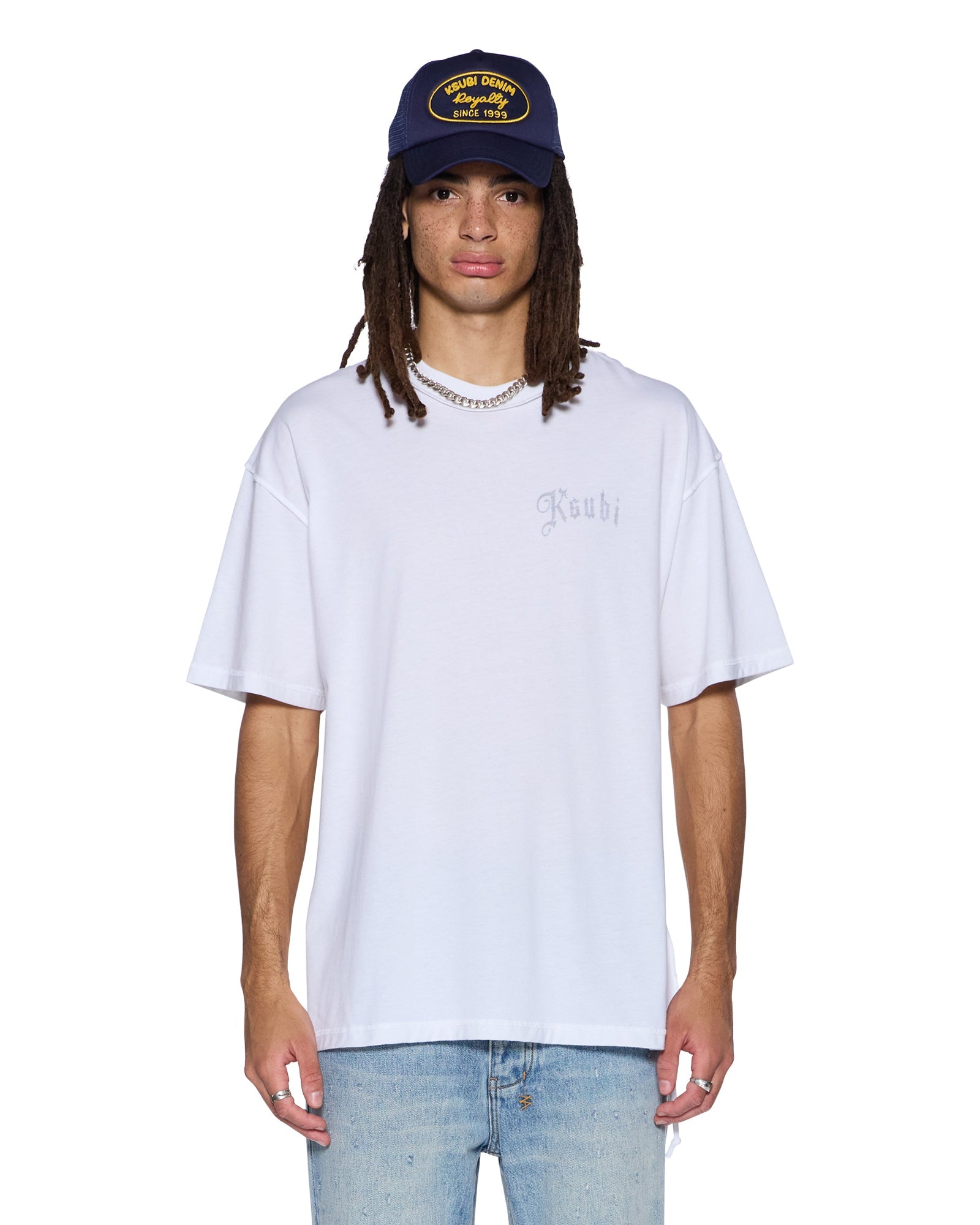 Mens Truckstop Ekcess Ss Tee Slub White Tees