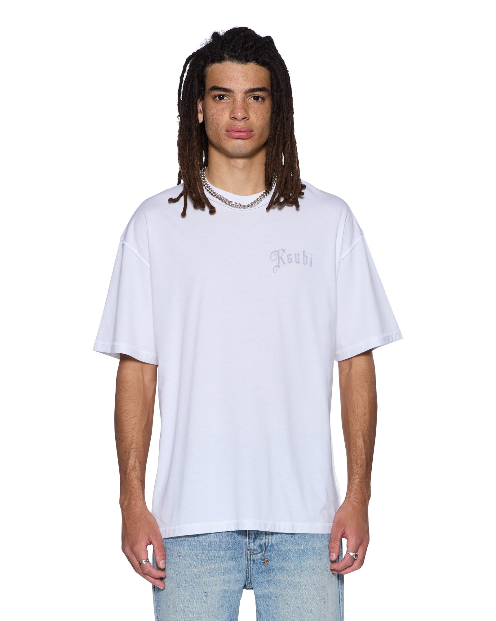 Mens Truckstop Ekcess Ss Tee Slub White Tees