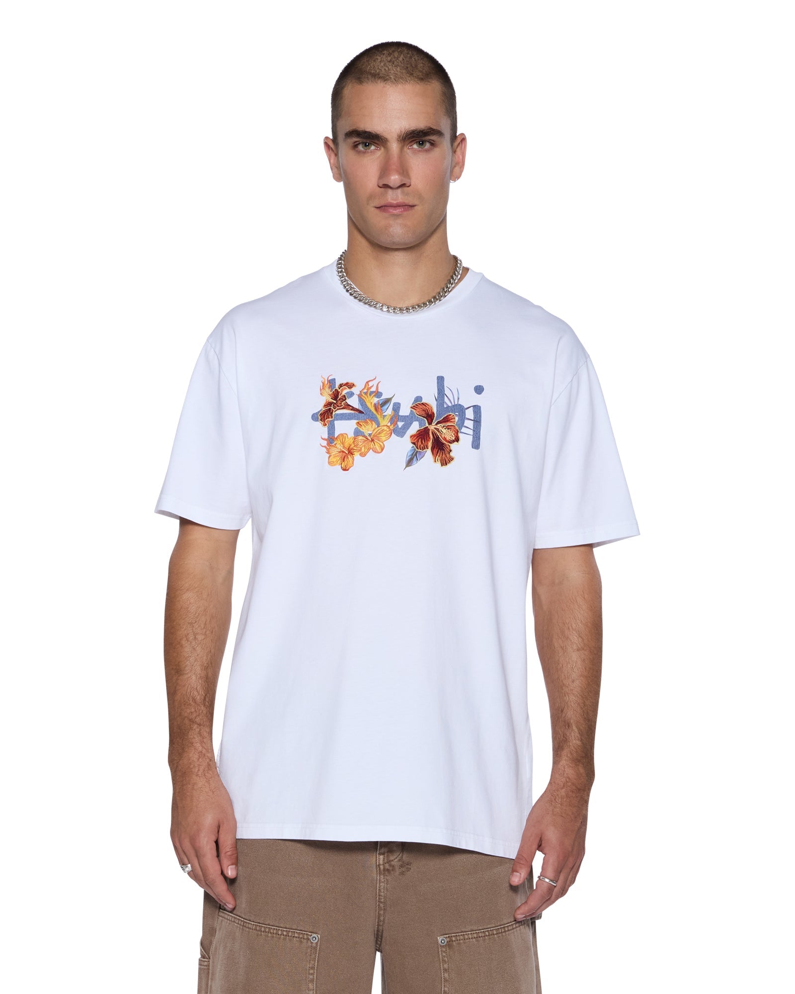 Mens Romeo Biggie Ss Tee Tru White Tees