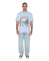 Mens Last Summer Biggie Ss Tee Blue Mist Tees