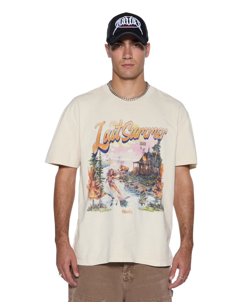 Mens Last Summer Biggie Ss Tee Desert Tees