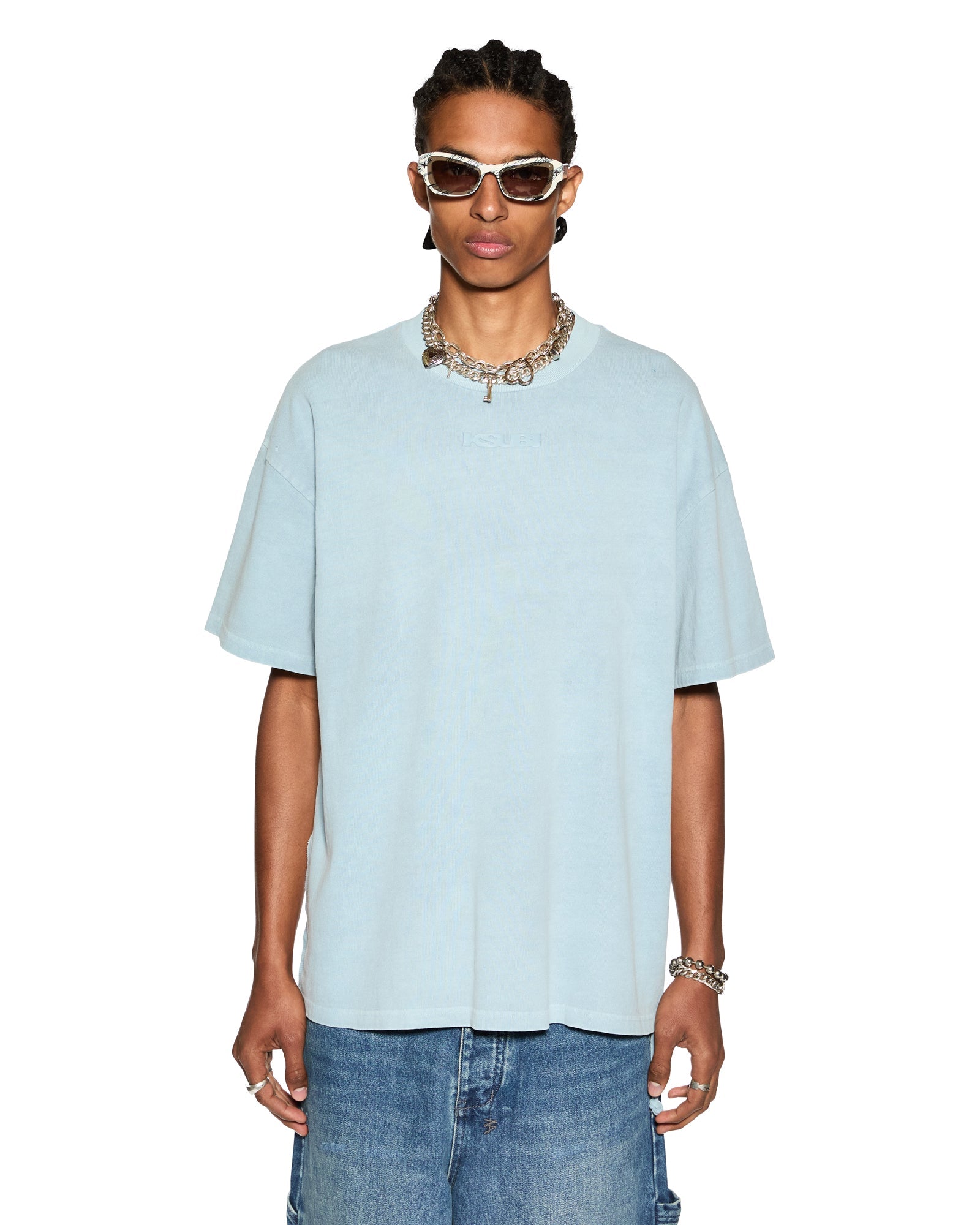 Sott Ekcess Oversized Short Sleeve T-Shirt - Light Blue