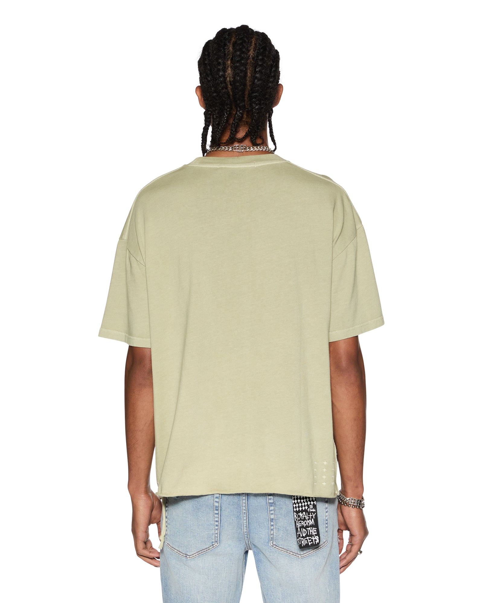 Est Pocket Ss Tee Grass Oversized Tee