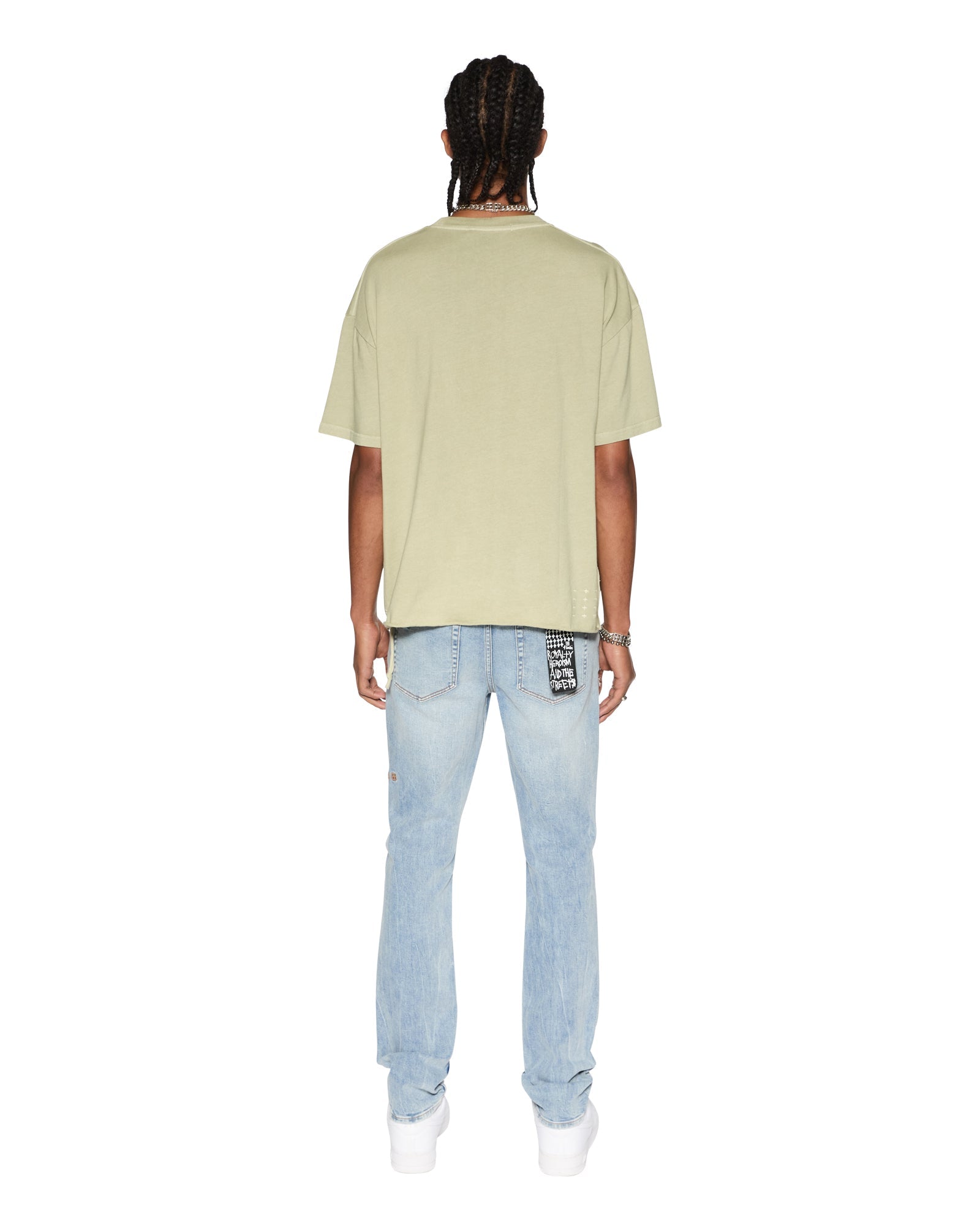 Est Pocket Ss Tee Grass Oversized Tee