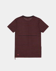 Angel Sioux Short Sleeve Mens T-shirt - Red Black Stripe