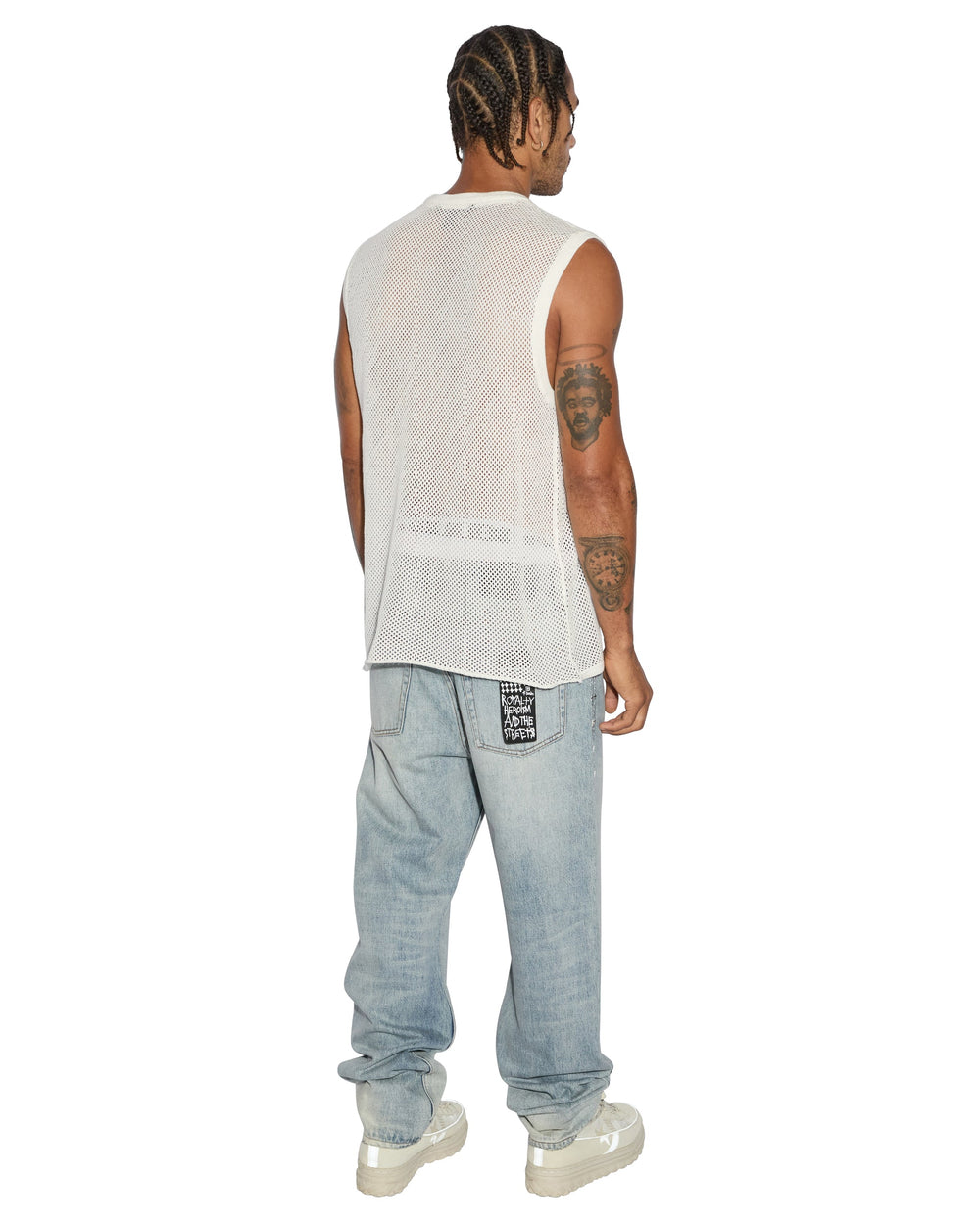 Networth Mesh Tank - White