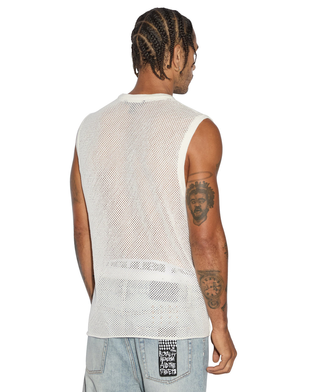 Networth Mesh Tank - White