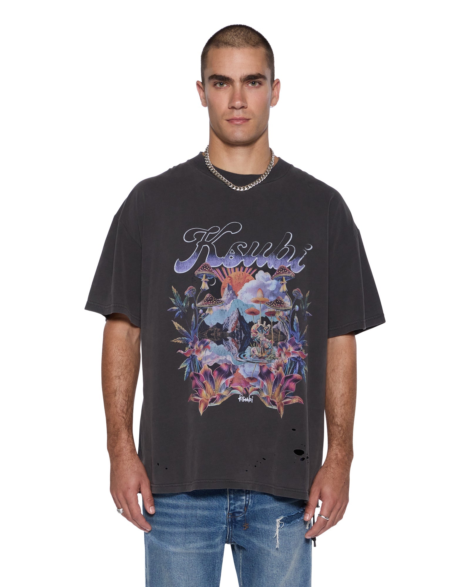 Mens Hendrix Ekcess Ss Tee Old Black Tees