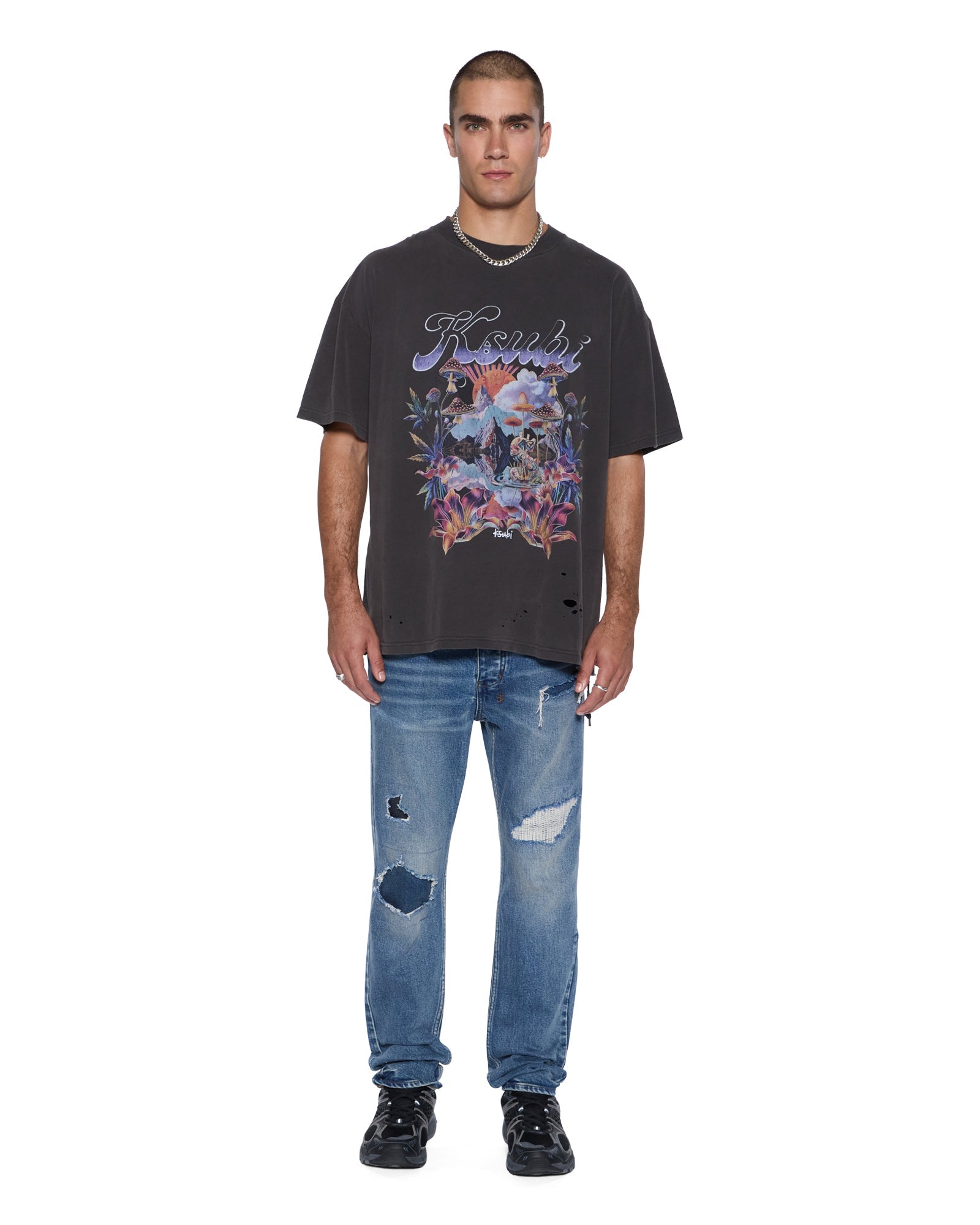 Mens Hendrix Ekcess Ss Tee Old Black Tees