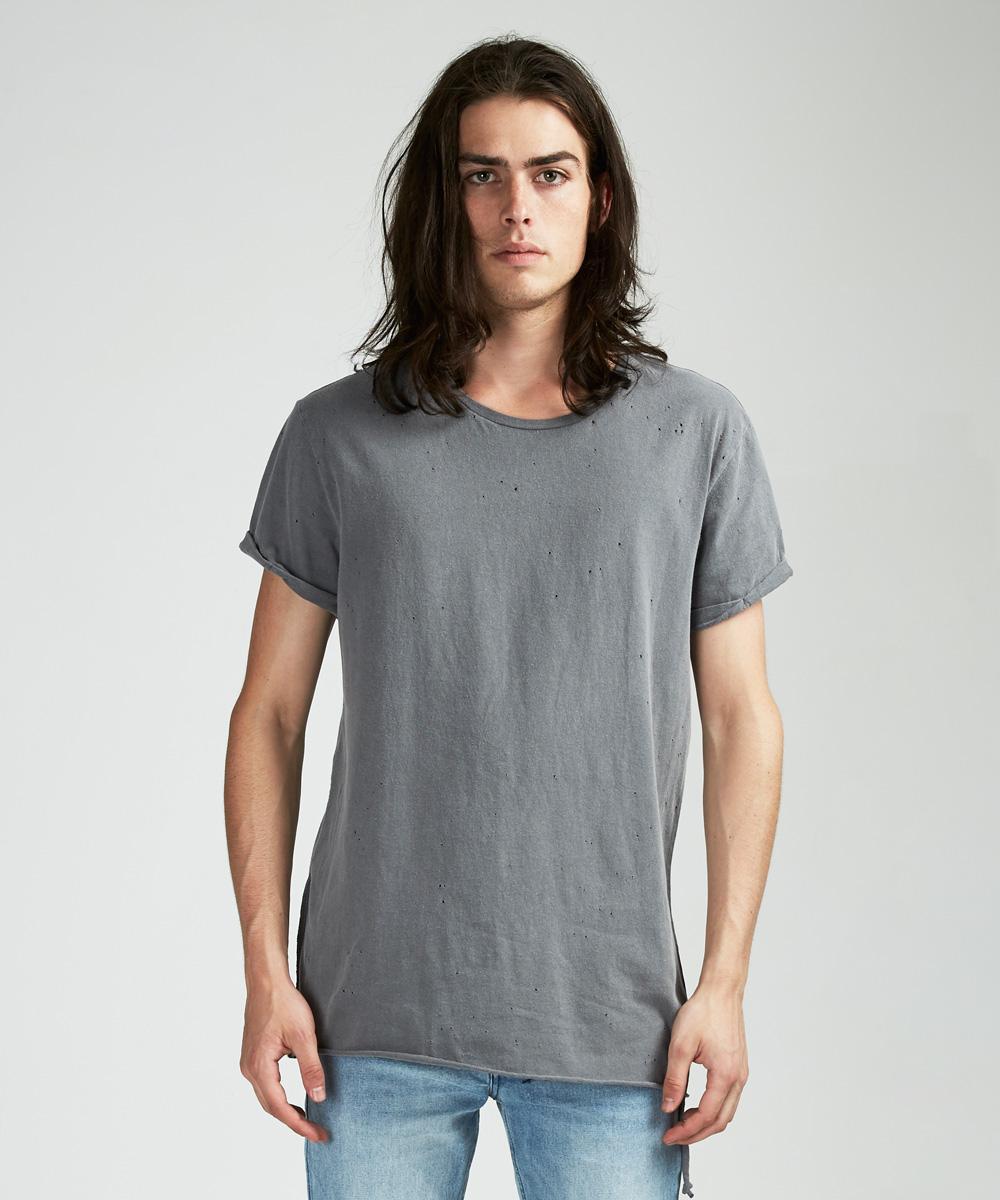 Mens Kodeine Ss Tee Vintage Grey Tees