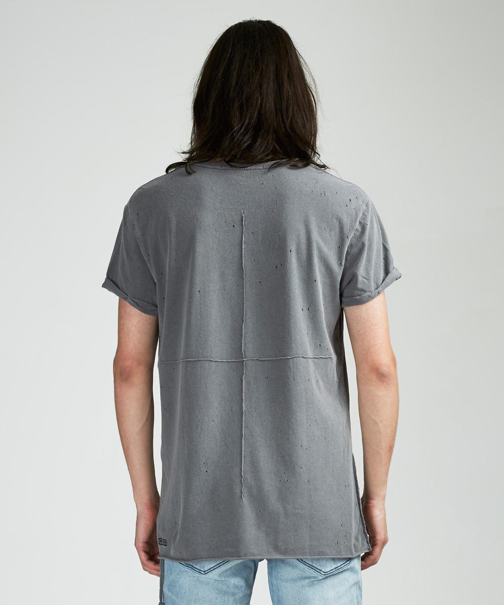 Mens Kodeine Ss Tee Vintage Grey Tees