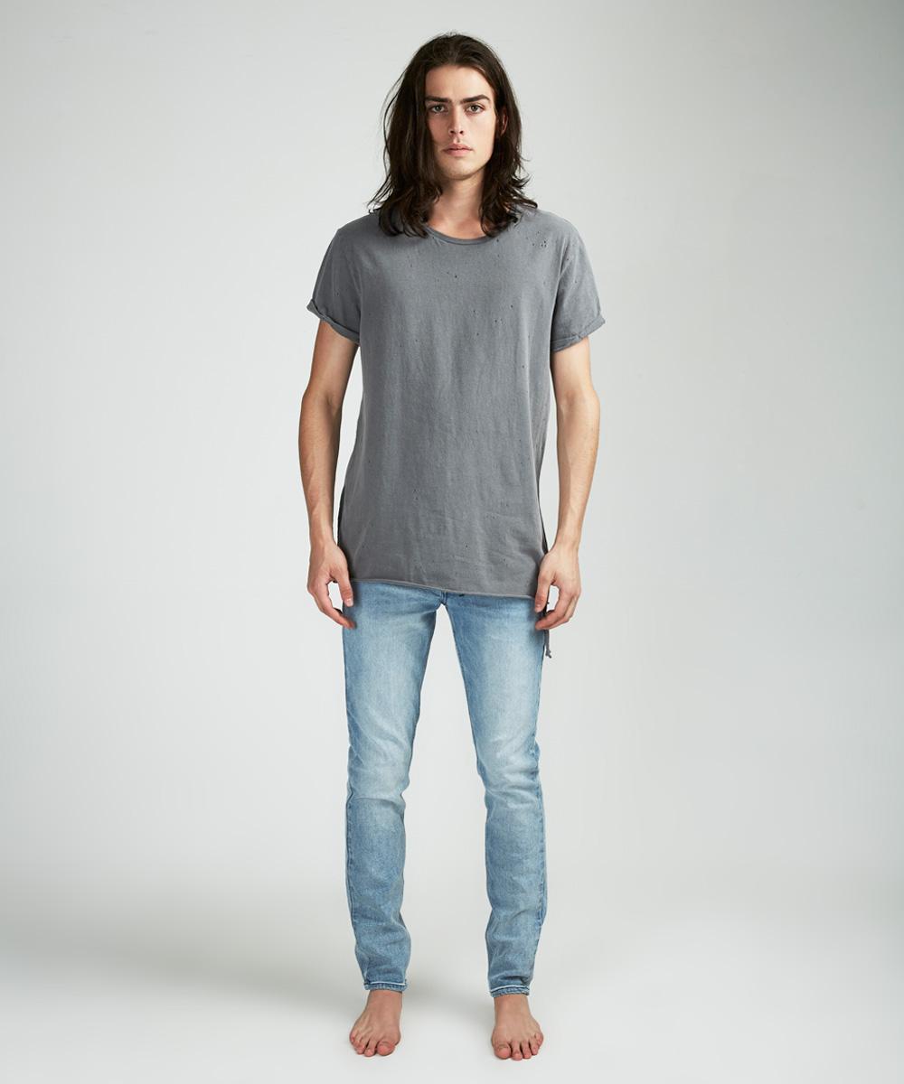 Mens Kodeine Ss Tee Vintage Grey Tees