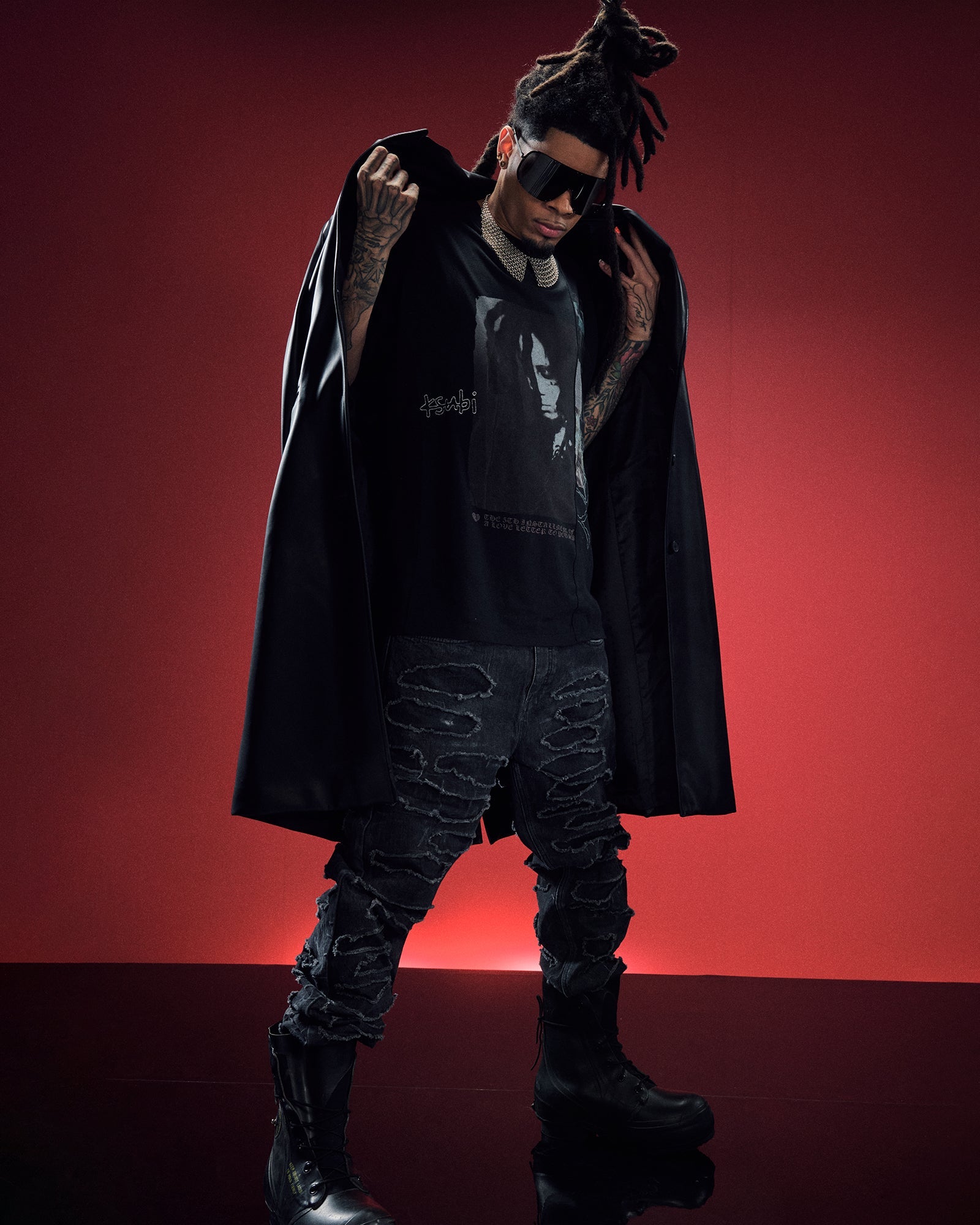 Trippie Redd Biggie Short Sleeve Mens T-shirt - Blackout