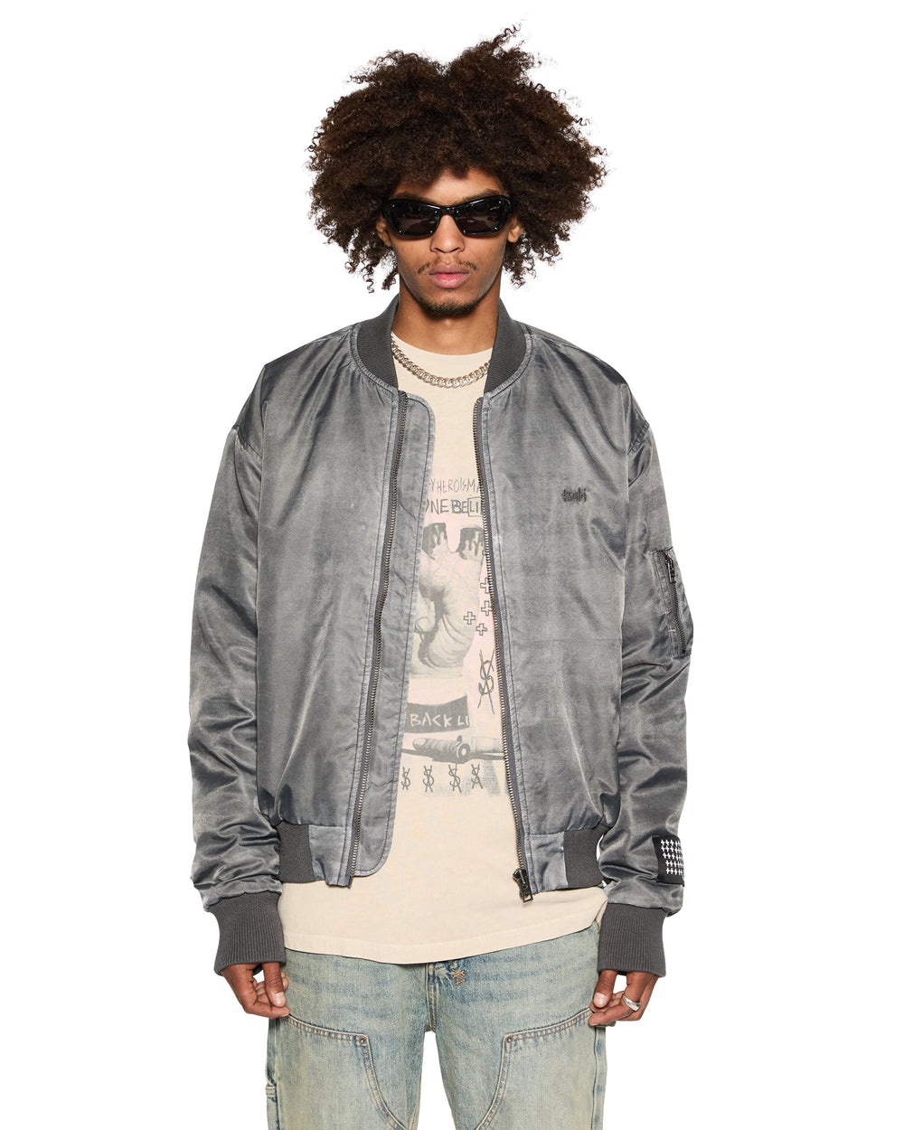 Hit List Ekcess Short Sleeve Oversized Tee - Faded Black