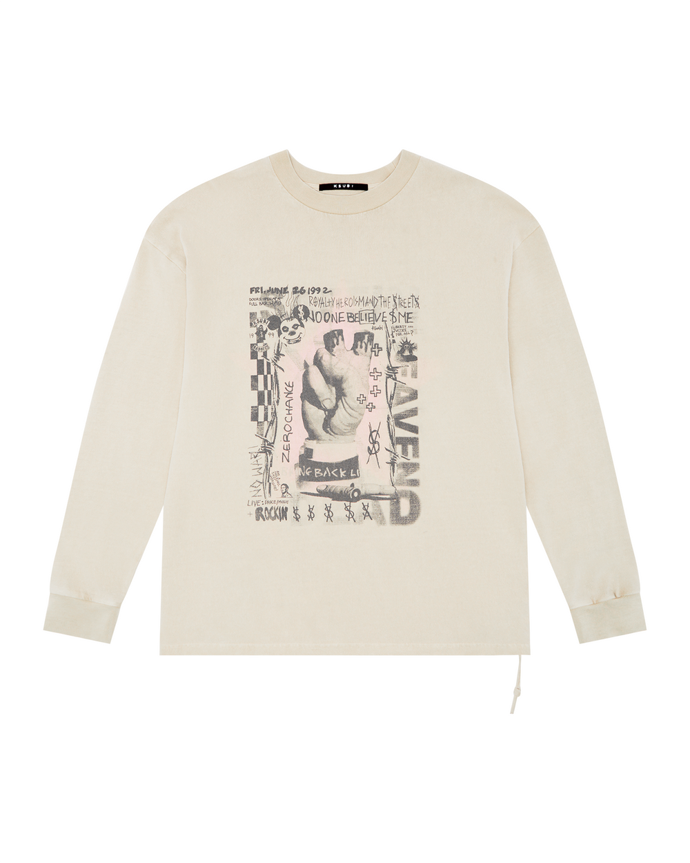 Hit List Ekcess Short Sleeve Oversized Tee - Faded Black