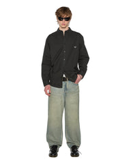 Mens Ksignature Button Down Ls Shirt Black Shirts