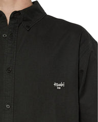 Mens Ksignature Button Down Ls Shirt Black Shirts