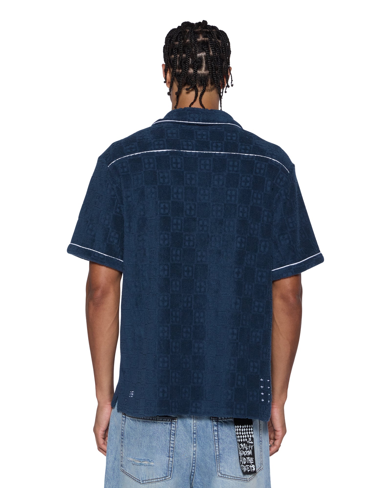 Mens Lounge Ss Resort Shirt Navy Shirts