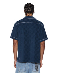 Mens Lounge Ss Resort Shirt Navy Shirts