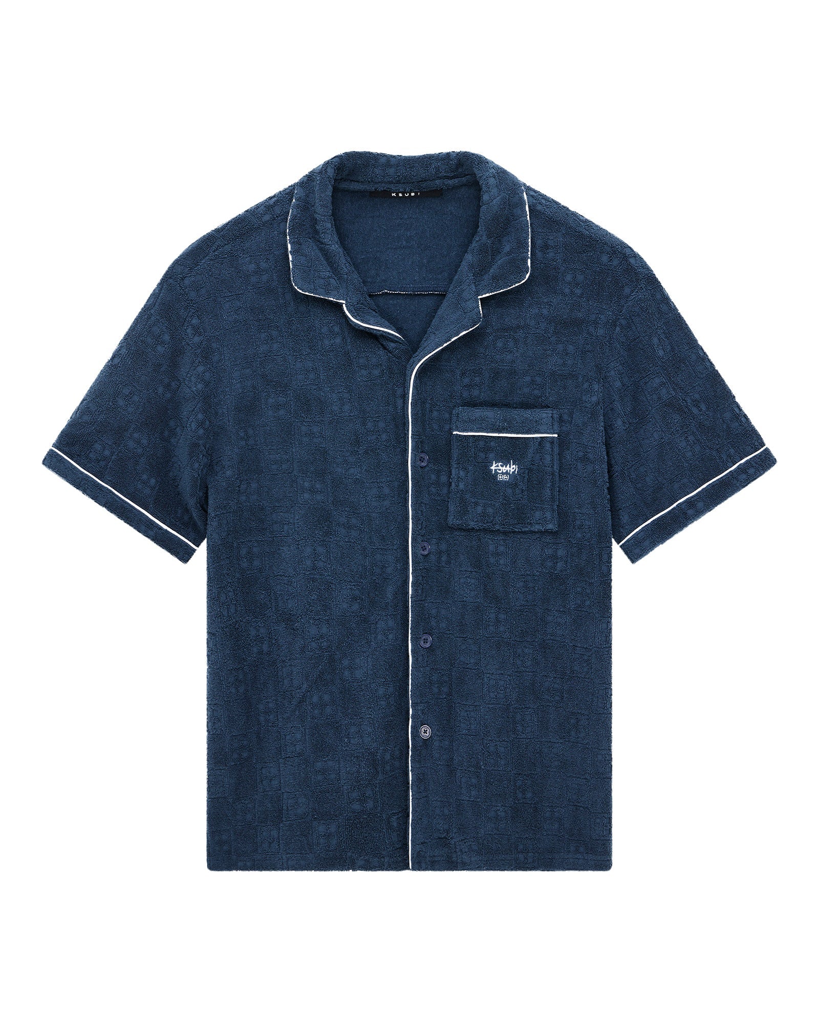 Mens Lounge Ss Resort Shirt Navy Shirts