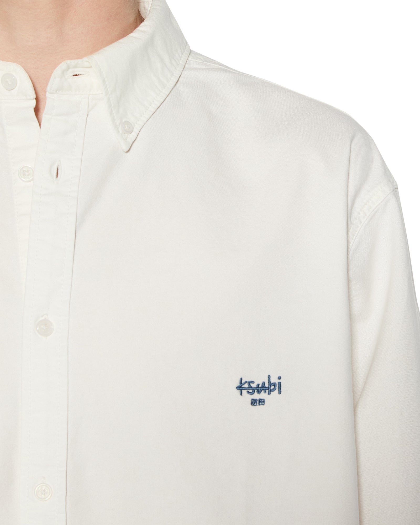 Mens Ksignature Button Down Ls Shirt White Shirts