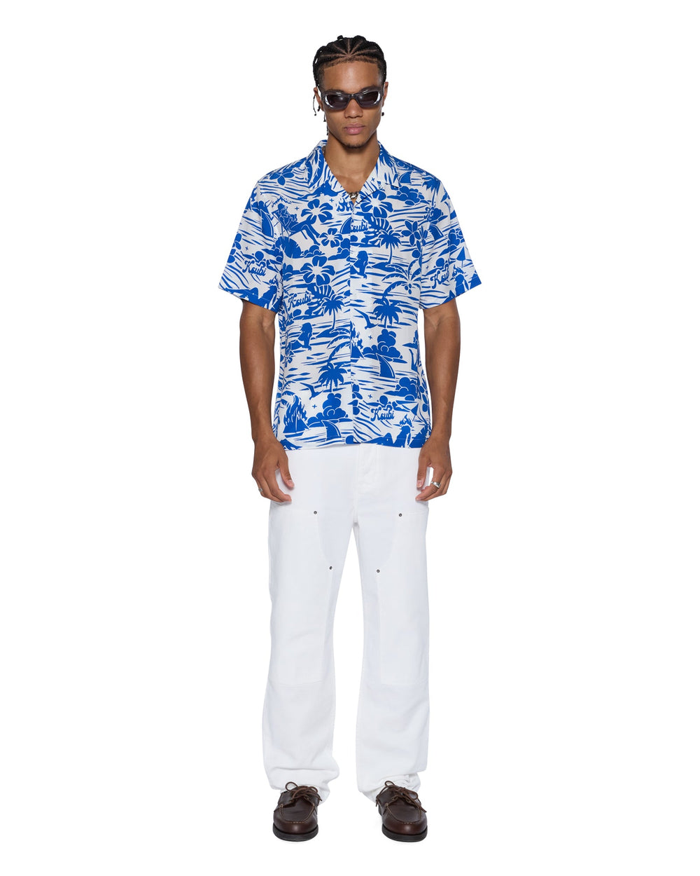 Mens Lagoon Ss Resort Shirt Blue Shirts
