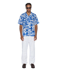 Mens Lagoon Ss Resort Shirt Blue Shirts
