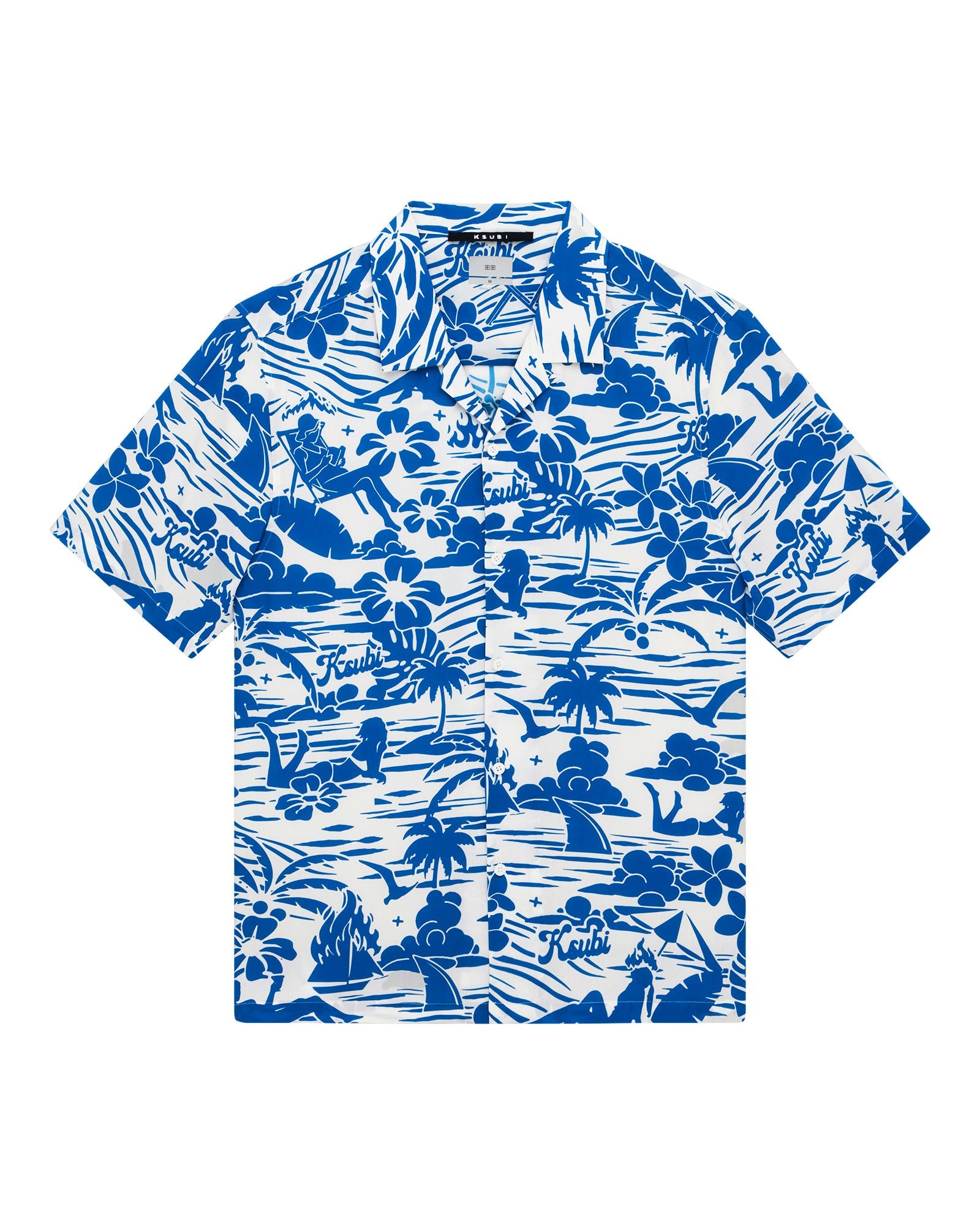 Mens Lagoon Ss Resort Shirt Blue Shirts