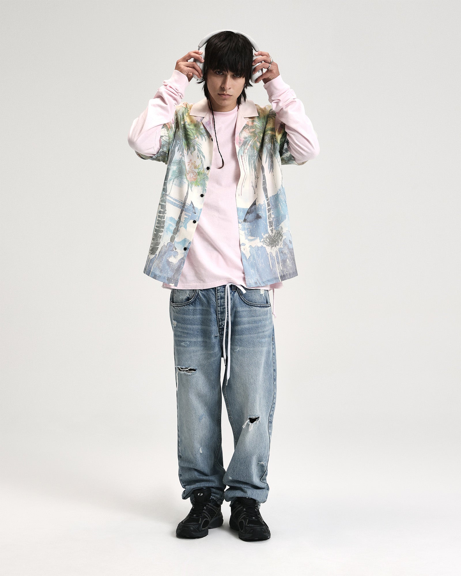 Mens Poolside Ss Resort Shirt Multi Shirts