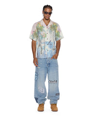Mens Poolside Ss Resort Shirt Multi Shirts