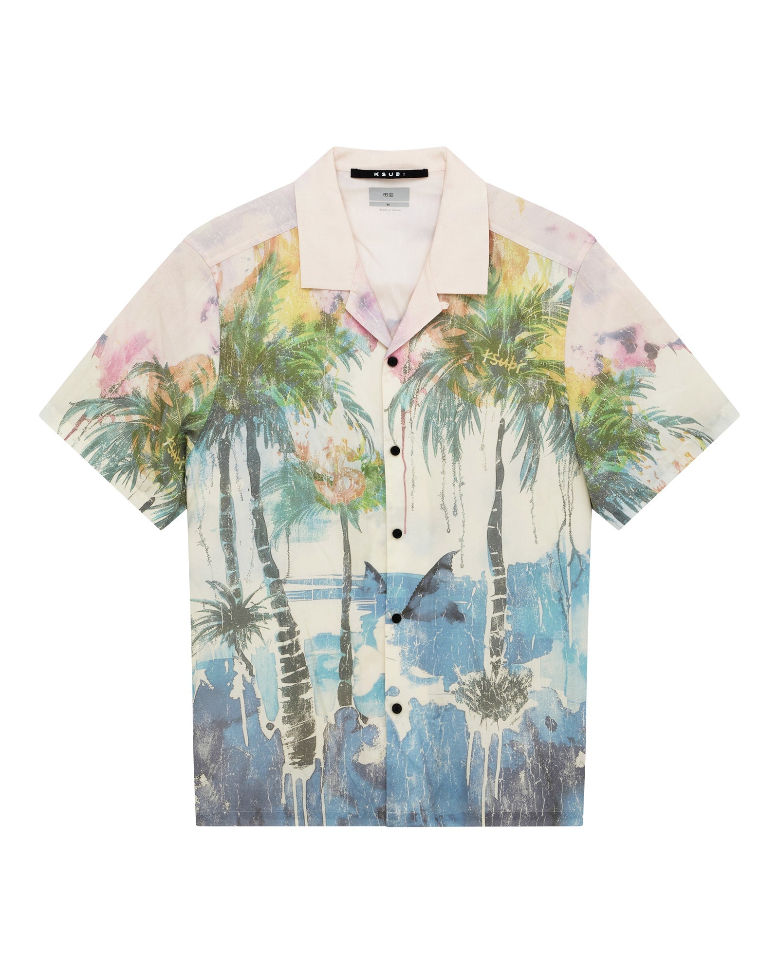 Mens Poolside Ss Resort Shirt Multi Shirts