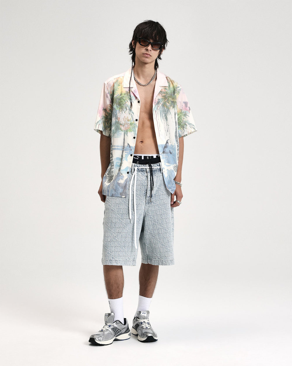 Mens Poolside Ss Resort Shirt Multi Shirts