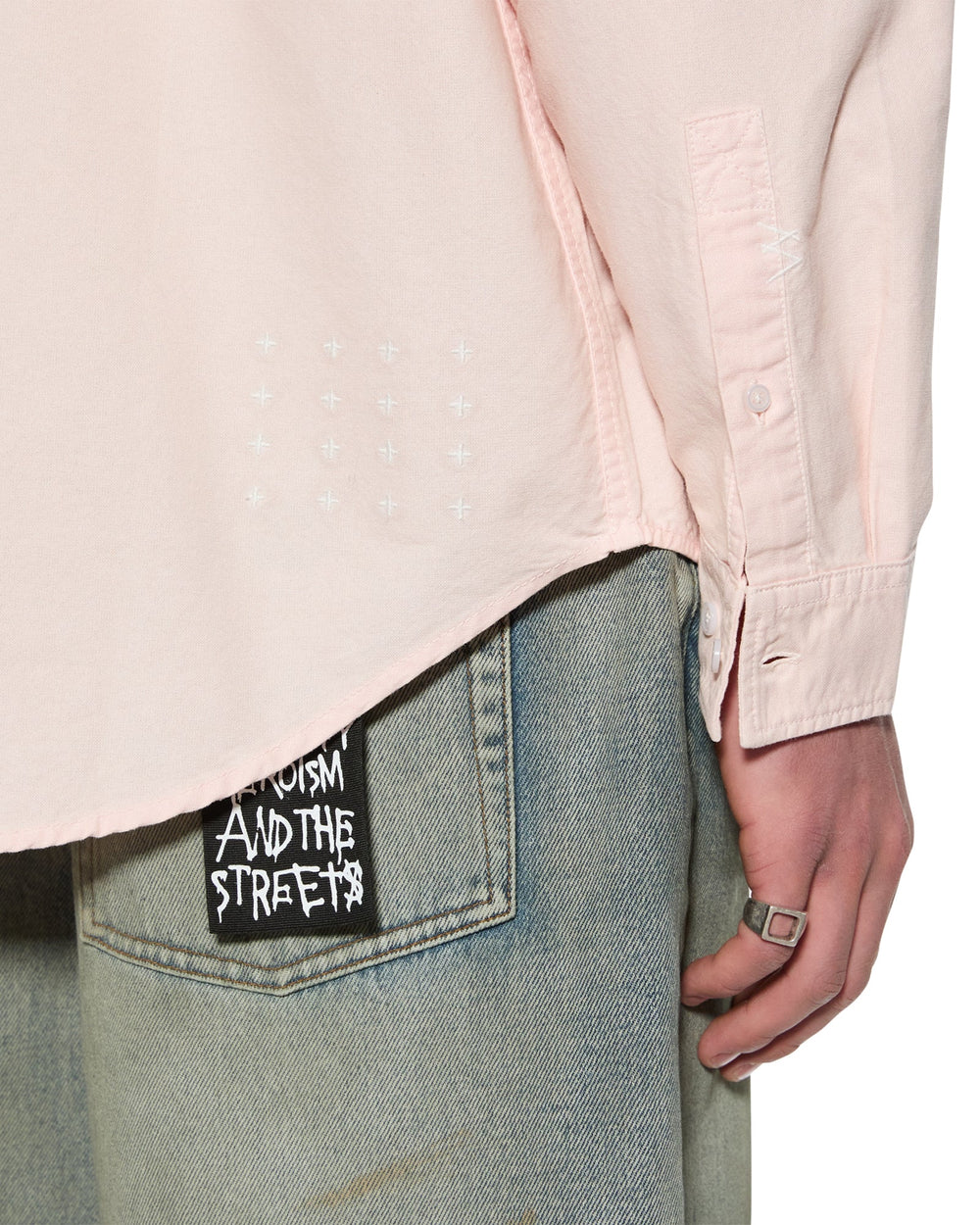 Mens Ksignature Button Down Ls Shirt Floss Shirts