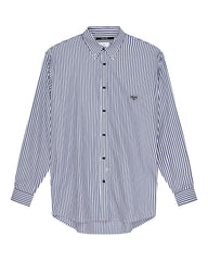 Mens Ksignature Ls Shirt White Stripe Shirts