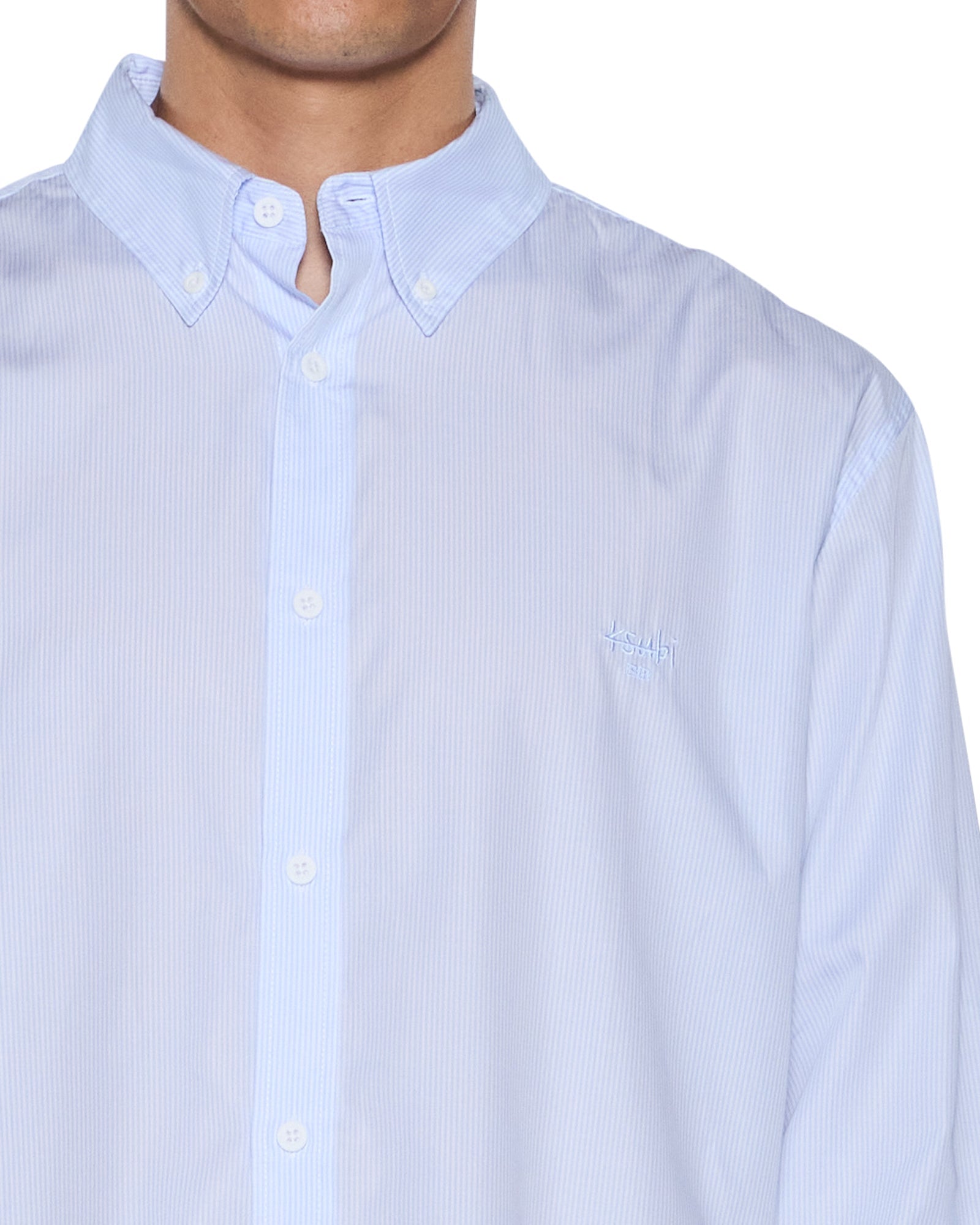 Mens Kade Ls Shirt Pin Blue Shirts